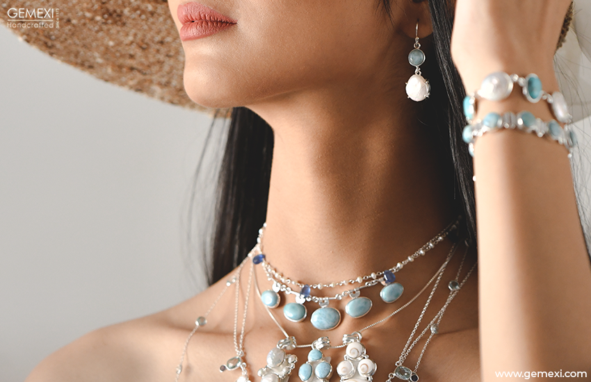 Larimar Gemstone Jewelry: A Summer and Beach-themed Treasure