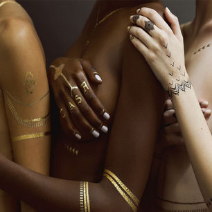 Rihanna Collaborates With LA Jeweler to Design Temporary Metallic Tattoos