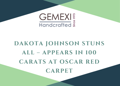 Dakota Johnson Stuns All - Appears in 100 Carats At Oscar Red Carpet