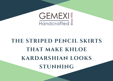 The striped pencil skirts that make Khloe Kardarshian looks stunning