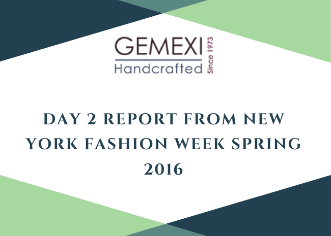 Day 2 Report from New York Fashion Week Spring 2016