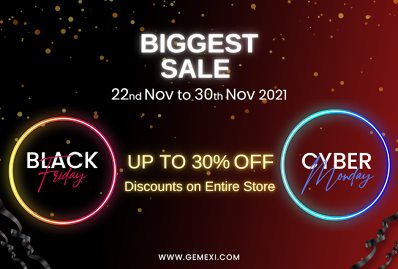 Gemexi Black Friday and Cyber Monday Deals Are Unbelievable!