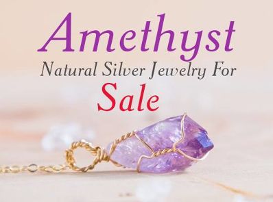 Amethyst Natural Silver Jewelry For Sale