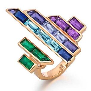 Blend of Colors in Modern Jewelry chases a Nature's Rainbow