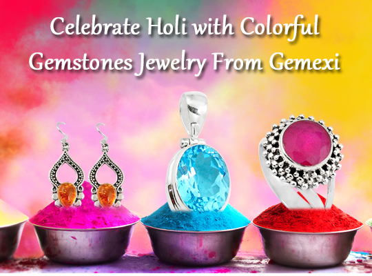 Celebrate Holi with Colorful Gemstones Jewelry From Gemexi