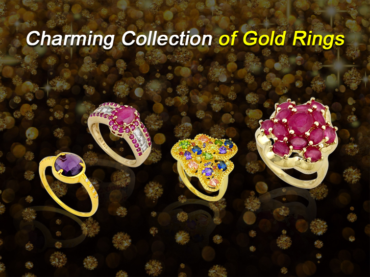 Charming collection of Gold Rings