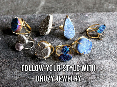 Follow Your Style With Druzy Jewelry