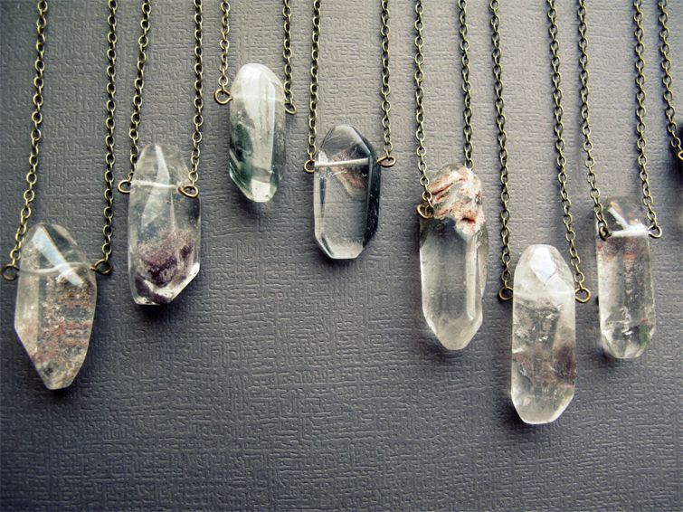 Garden Quartz Necklace Healing Crystal