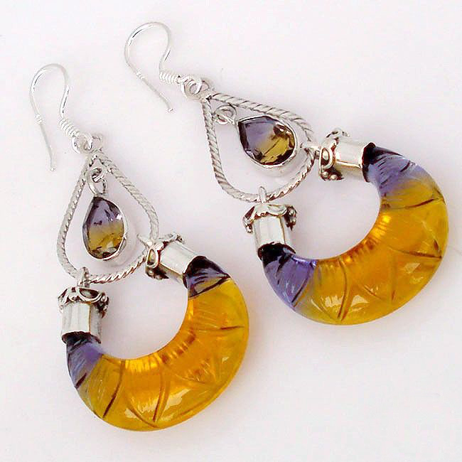 ametrine earrings