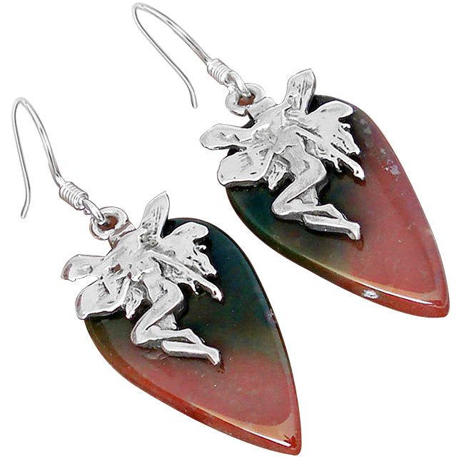 bloodstone earrings