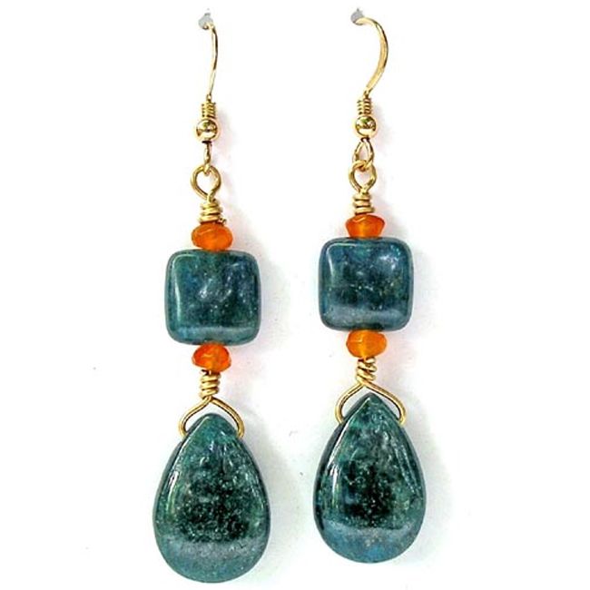 blue apatite earrings