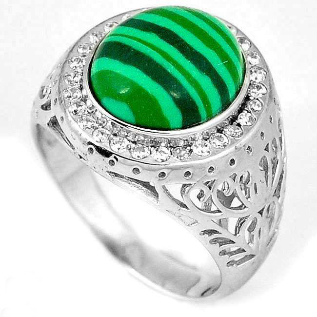 green malachite ring