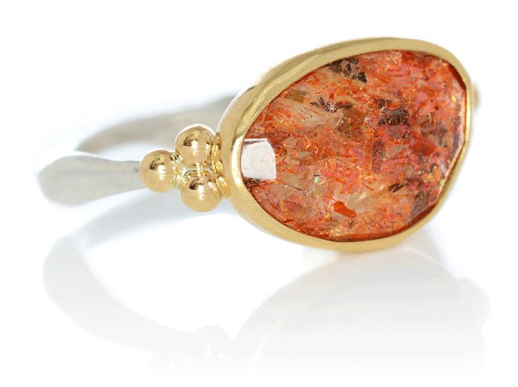 rosecut sunstone ring emily amey