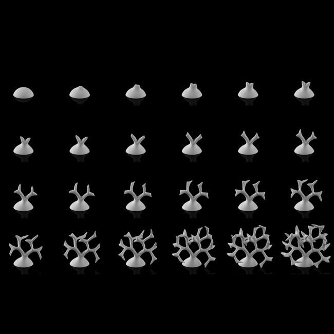 3d floraform tip splitting