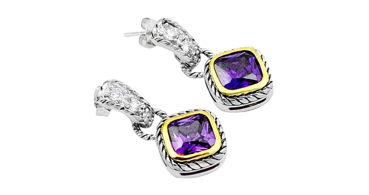 amethyst earrings