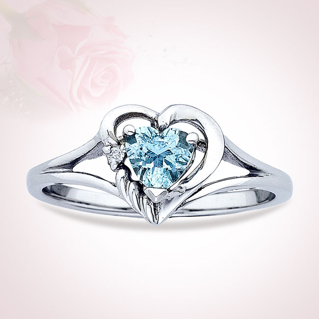 aquamarine engagement ring