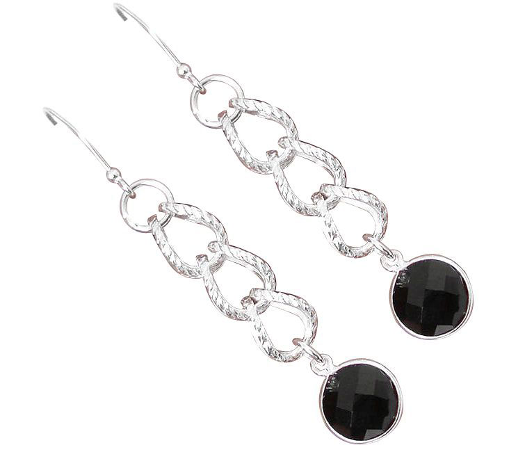 black onyx earrings