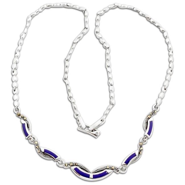 blue lapis gemstone necklace