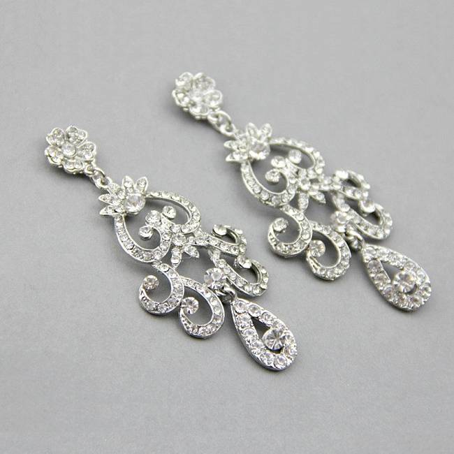 chandelier earrings for wedding day