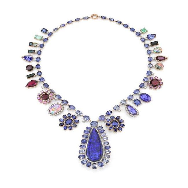 couture blues irene neuwirth one of a kind necklace.