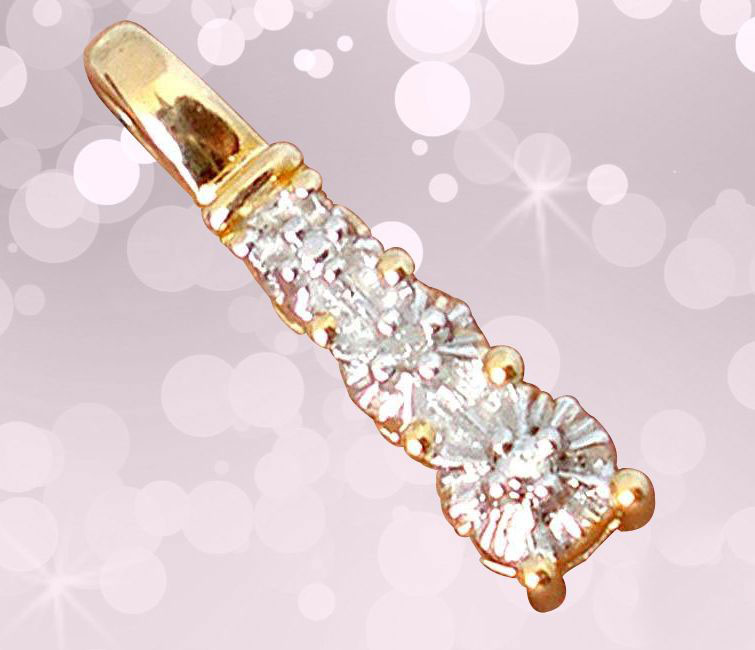 diamond gold solitaire pendant