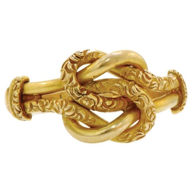 double lovers knot ring