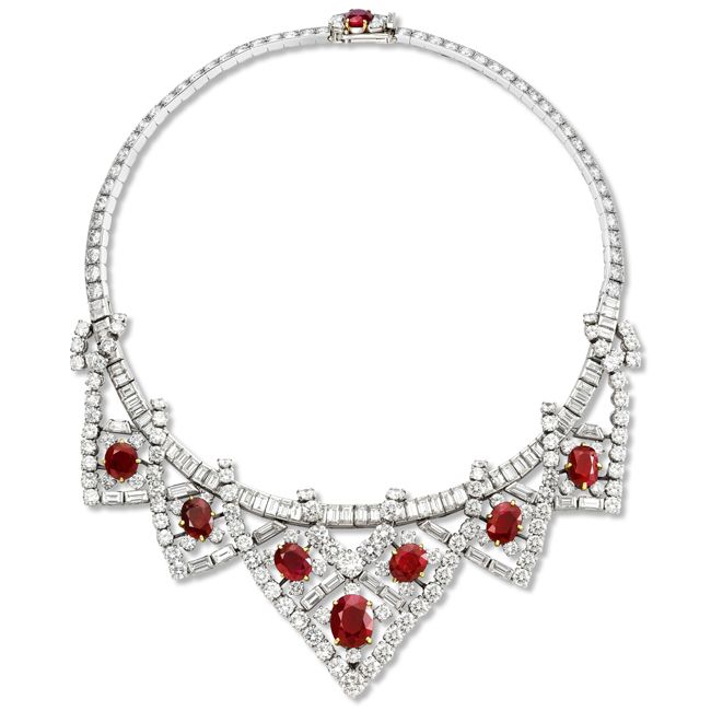 Elizabeth Taylor Cartier Ruby Necklace