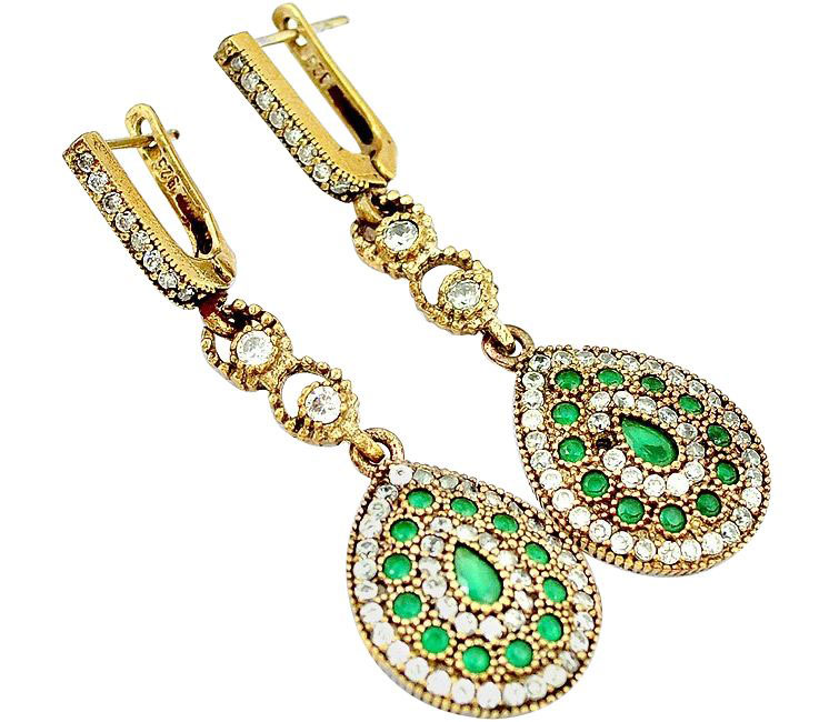 emerald earrings