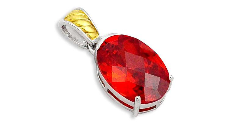 garnet pendant