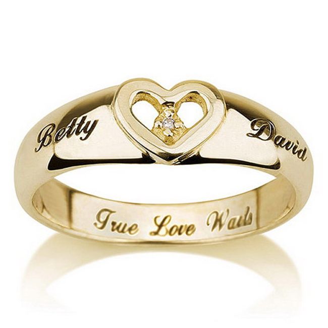 Gold Ring with Message