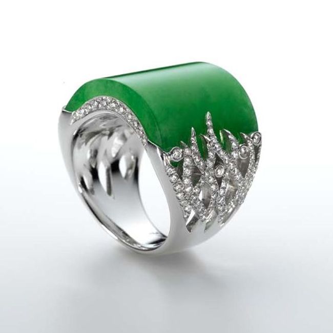 Jaideite Ring from Samuel Kungs Collection