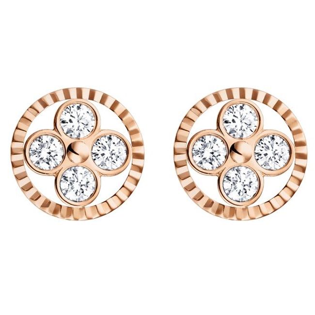 Louis Vuitton Monogram Sun Rose Gold Earrings