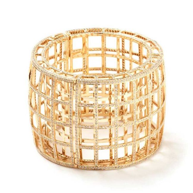 Maiyet Gold Diamond Cage Bracelet