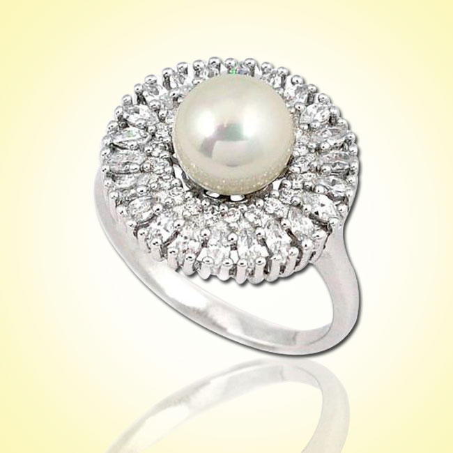 pearl engagement ring