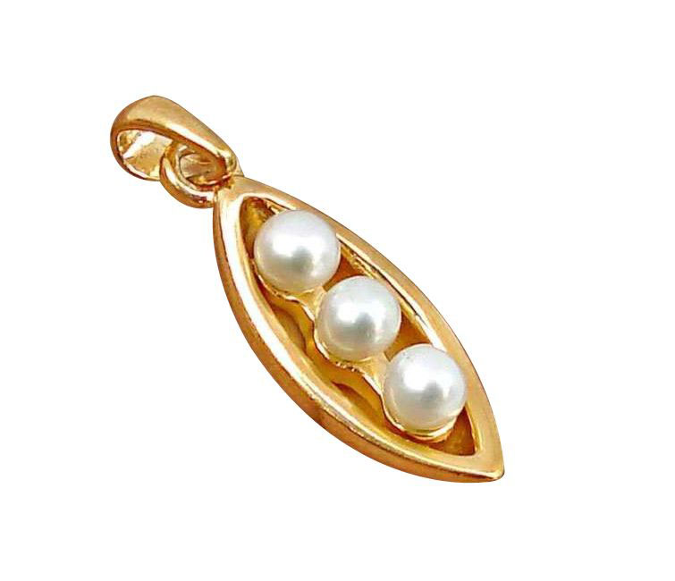 pearl gold pendant