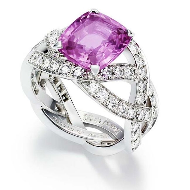 piaget pink sapphires engagement rings