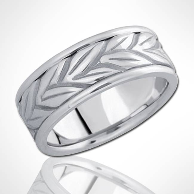 silver wedding ring