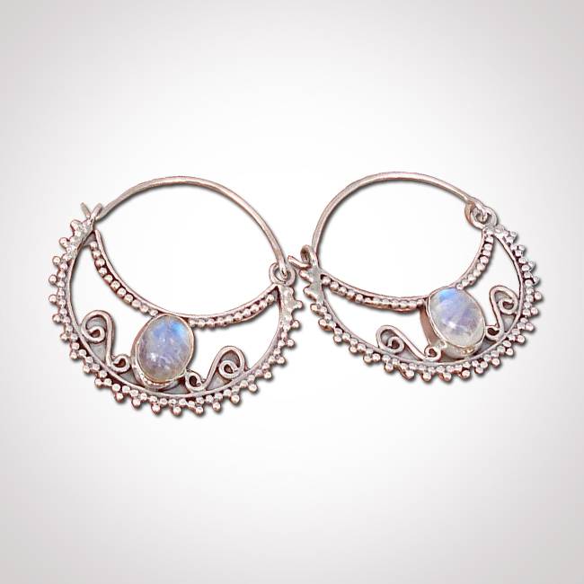 sterling silver hoop earrings