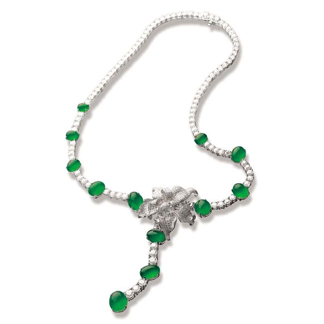 Zhaoyi Dancing Green Bird Necklace