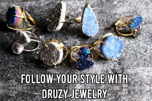 Follow Your Style With Druzy Jewelry