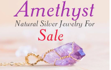 Amethyst Natural Silver Jewelry For Sale