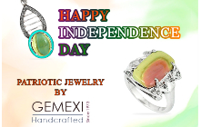 Gemexi Patriotic Jewelry for Independence Day
