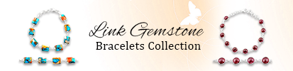 Link Gemstone Bracelets