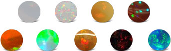 Ethiopian Opal Colors