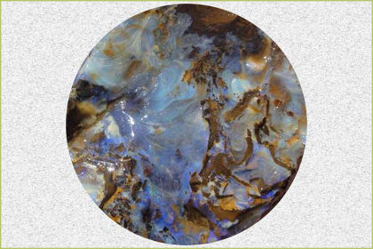 boulder opal carving