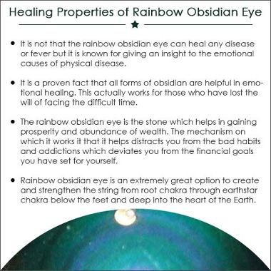 Natural Rainbow Obsidian Eye 925 Silver Solitaire Ring P67597 Gemexi