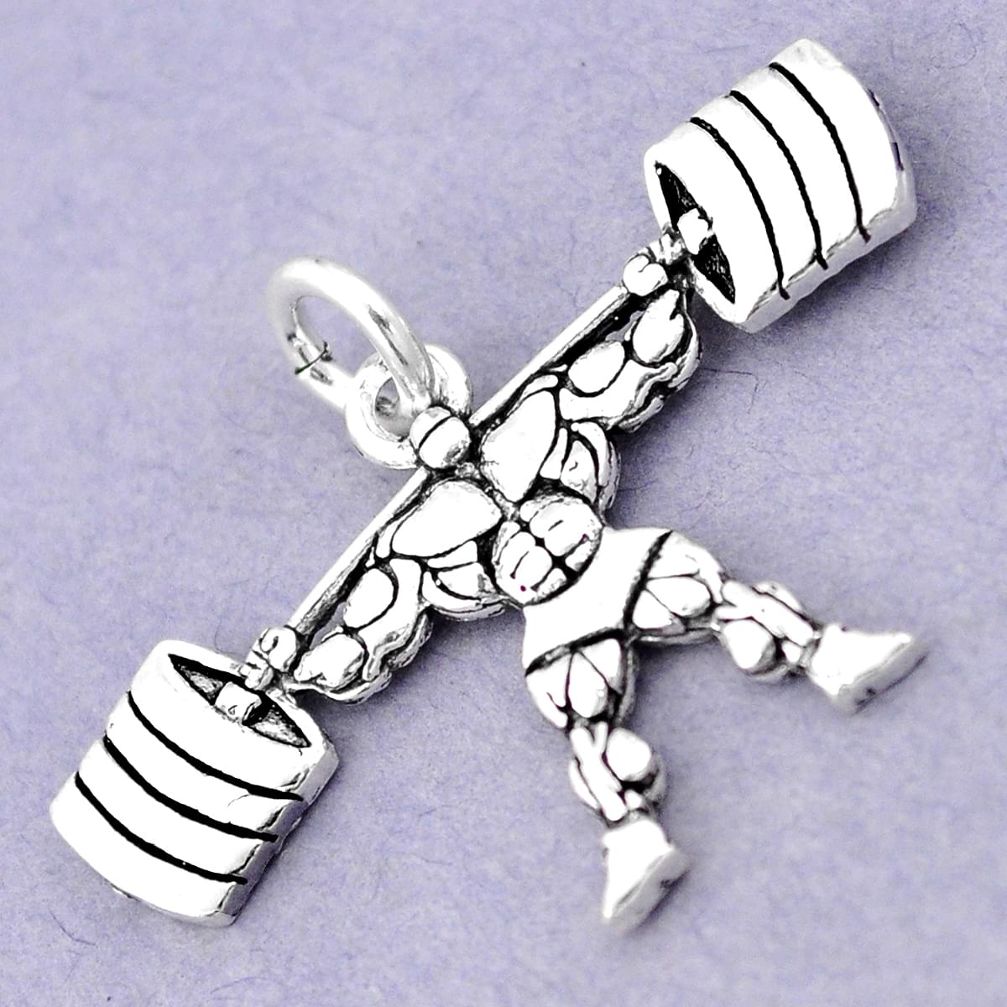 Good health muscular charm baby jewelry sterling silver children pendant a82532