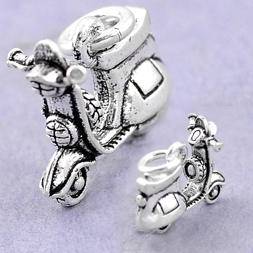 5.22gms scooter charm baby jewelry 925 sterling silver children pendant a82539