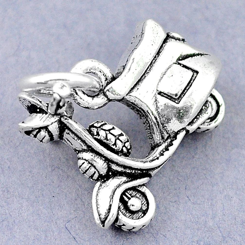 5.64gms scooter charm baby jewelry 925 sterling silver children pendant a82560