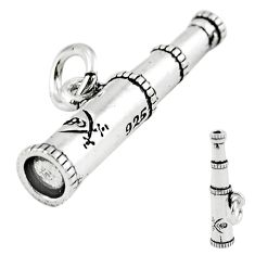 5.87gms old style binoculars charm 925 sterling silver children pendant a82611